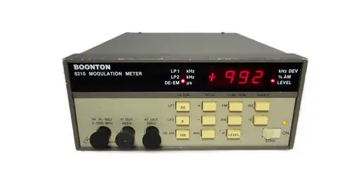 6426 MP Boonton 8210-01-S/3 AM / FM Modulation Meter - 2 MHz - 1.5 GHz (Option 01 & S/3)